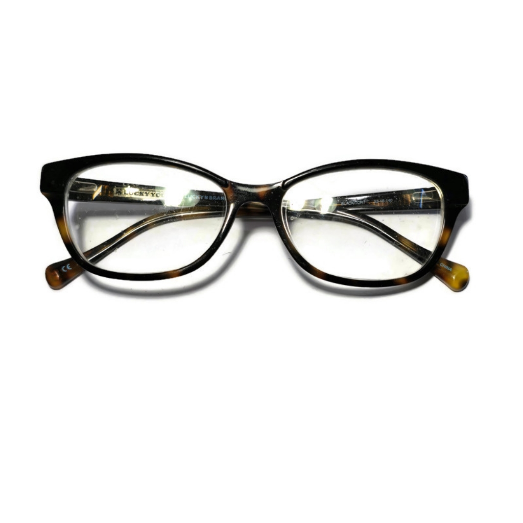 Lucky Brand Womens Eyeglasses D201 D201 BlackTort Full Rim Optical Frames